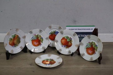 Afbeelding van Set van 6 Vintage Oost-Duitserse Sierborden'