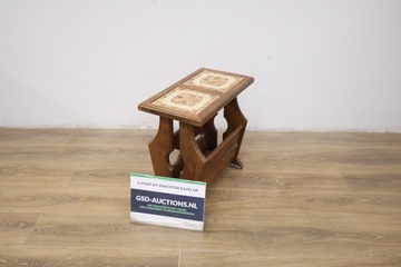 Afbeelding van Vintage Houten Lectuurbaktafeltje''