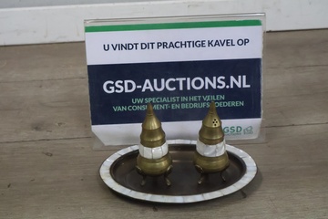 Afbeelding van Oosters Messing Zout en Peper-Vaatjes