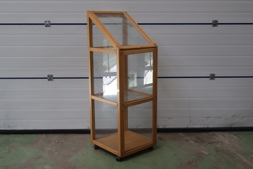 Afbeelding van Vitrinekast, Servieskast - Glas, Hout