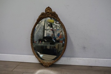 Afbeelding van Vintage Ovale Kuifspiegel