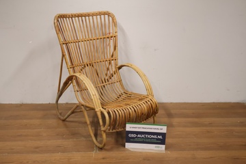 Afbeelding van Vintage Rotan Fauteuil