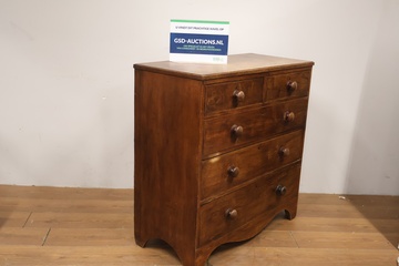 Afbeelding van Houten ladenkast met vijf lades