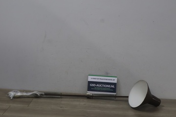 Afbeelding van Vintage Bruin Metalen Architectlamp'