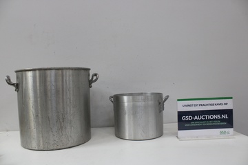 Afbeelding van 2 Grote Aluminium Pannen''