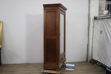 Afbeelding van Antiek Houten Spiegelkast, Plankenkast