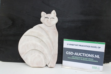 Afbeelding van Abstract Stenen Kat