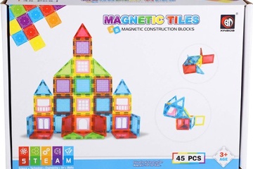 Afbeelding van Magnetische Tegels - 45 Delig 6,5 cm