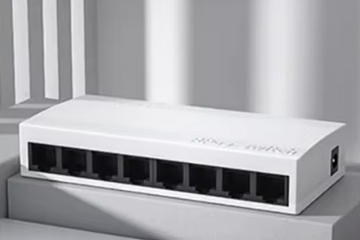 Afbeelding van EU PLUG 8 Poort 10/100 Mbps Netwerk Switches Mini Ethernet