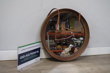 Afbeelding van Vintage Deense Ronde Wandspiegel