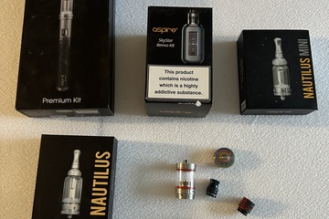 Afbeelding van Te koop aangeboden: een partij Aspire vape apparatuur en acc