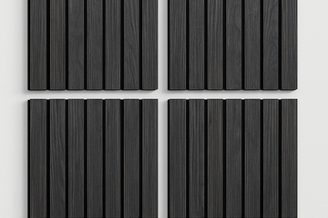 Afbeelding van Set van 4 Akoestische wandpaneel 2700 * 600 mm  BLACK OAK