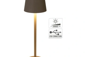 Afbeelding van Led tafellamp - 10X36CM - TAUPE