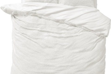 Afbeelding van Dekbedovertrek teddy Wit 240x220cm+2kussenslopen