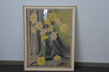 Afbeelding van Reproductie: 'Narcissen', reclameposter - Jacob Jansma''