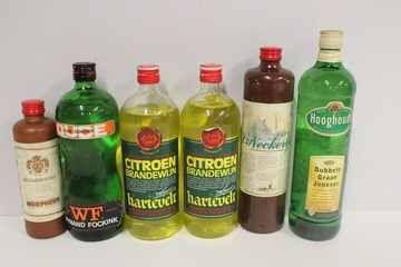 Afbeelding van Collectie van brandewijn en jenever 6 stuks