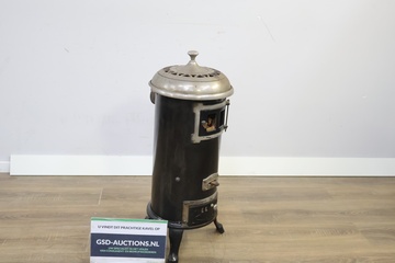 Afbeelding van Antiek Zwart IJzeren Potkachel van Etna