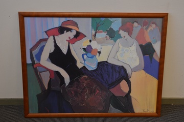 Afbeelding van Ingelijste seriegrafie: 'Relationship' van I. Tarkay