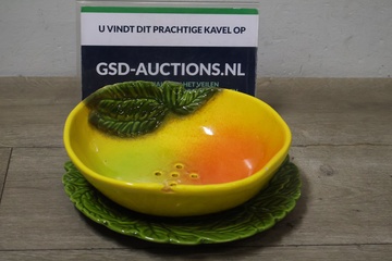 Afbeelding van Vintage aardewerk fruitschaal