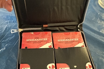 Afbeelding van Luxe Bridge Speelkaarten Set – 2 Decks – In Rits Etui – Verh