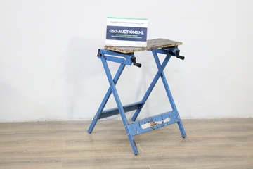 Afbeelding van Blauw Metalen Werkbank''