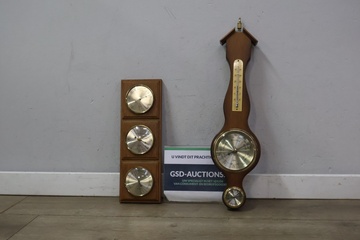 Afbeelding van Vintage houten weerstations 2 stuks