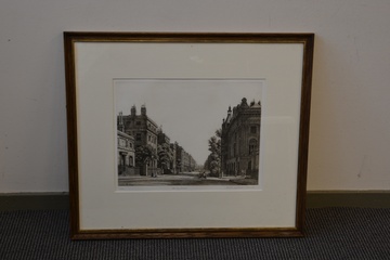 Afbeelding van Gelimiteerde ets van Ian Strang: Harleystreet Londen