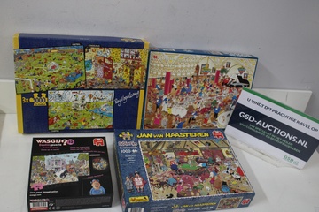 Afbeelding van Set van 6 Jan van Haasteren 1000-Stukjes Puzzels