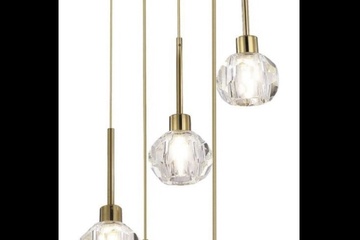 Afbeelding van Heldere kristallen hanglamp Nieuwe