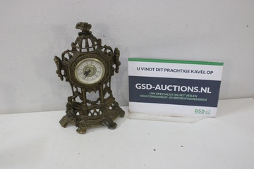 Afbeelding van Vintage Duitse 1960 Tafelklok van Messing