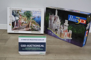 Afbeelding van 3D puzzel en een Clementoni puzzel 1000 stukjes