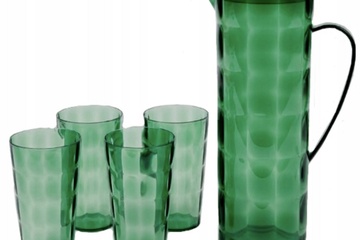 Afbeelding van Drankenkaraf 1.75liter met 4 bekers 33ml