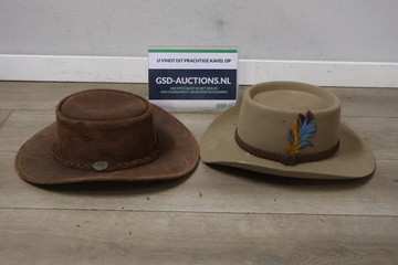 Afbeelding van Leren Australische hoeden 2 stuks