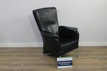 Afbeelding van Leren Montel Fauteuil met Hoge Rugleuning