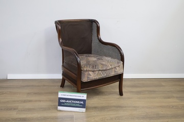 Afbeelding van Klassieke Eikenhouten Fauteuil met Webbing Frame''