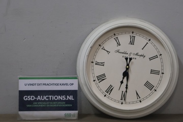 Afbeelding van Witte Franklin & Murphy Wandklok''