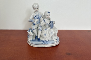 Afbeelding van Porseleinen beeld van een man en vrouw