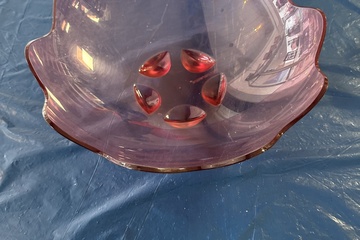 Afbeelding van Tupperware Kunststof Kom – Paars Transparant – Ø ca. 29 cm –