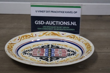 Afbeelding van Art Deco Schaal van Oliefabrieken Calvé Delft