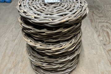 Afbeelding van 200. Rieten onderzetters 16 stuks