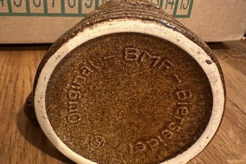 Afbeelding van Vintage bierpul – West Germany – reliëf – tinnen deksel    P