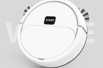 Afbeelding van Set van 2 mini robotstofzuigers - wit