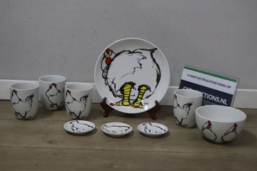 Afbeelding van 'Kippen' Servies