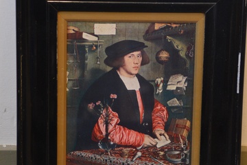 Afbeelding van Repro v Hans Holbein jr.: Koopman Georg Gisze, 1532