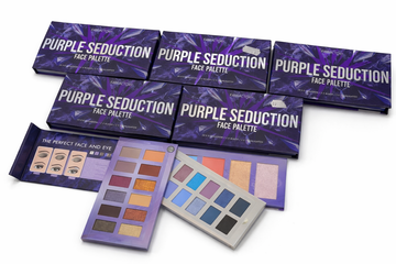 Afbeelding van Partij 6x Purple Seduction Face Palette – 3-delige make-up