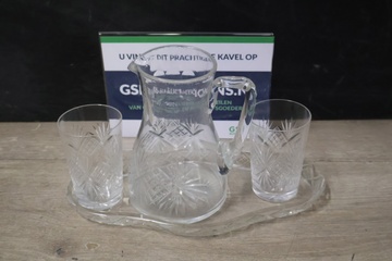 Afbeelding van Vintage 4-Delig Glazen Karafset