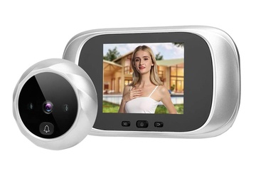 Afbeelding van Digitale draadloze deurbel - met camera en lcd scherm