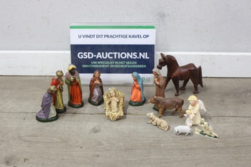 Afbeelding van Set van 14 Kerststal Figuren