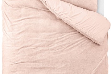 Afbeelding van Dekbedovertrek teddy Roze 200x220cm+2kussenslopen
