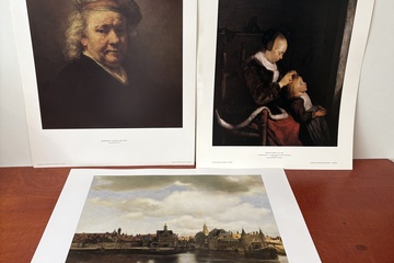 Afbeelding van Wereld bekende schilderij prints uit museum (*2)